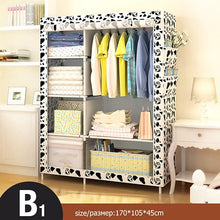 Load image into Gallery viewer, Non-woven Cloth Wardrobe Folding Portable Cabinet - bermansbargains
