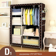 Load image into Gallery viewer, Non-woven Cloth Wardrobe Folding Portable Cabinet - bermansbargains
