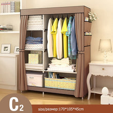 Load image into Gallery viewer, Non-woven Cloth Wardrobe Folding Portable Cabinet - bermansbargains
