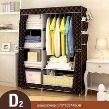 Load image into Gallery viewer, Non-woven Cloth Wardrobe Folding Portable Cabinet - bermansbargains
